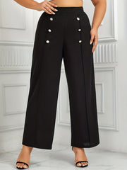  High Rise Wide Leg Trousers