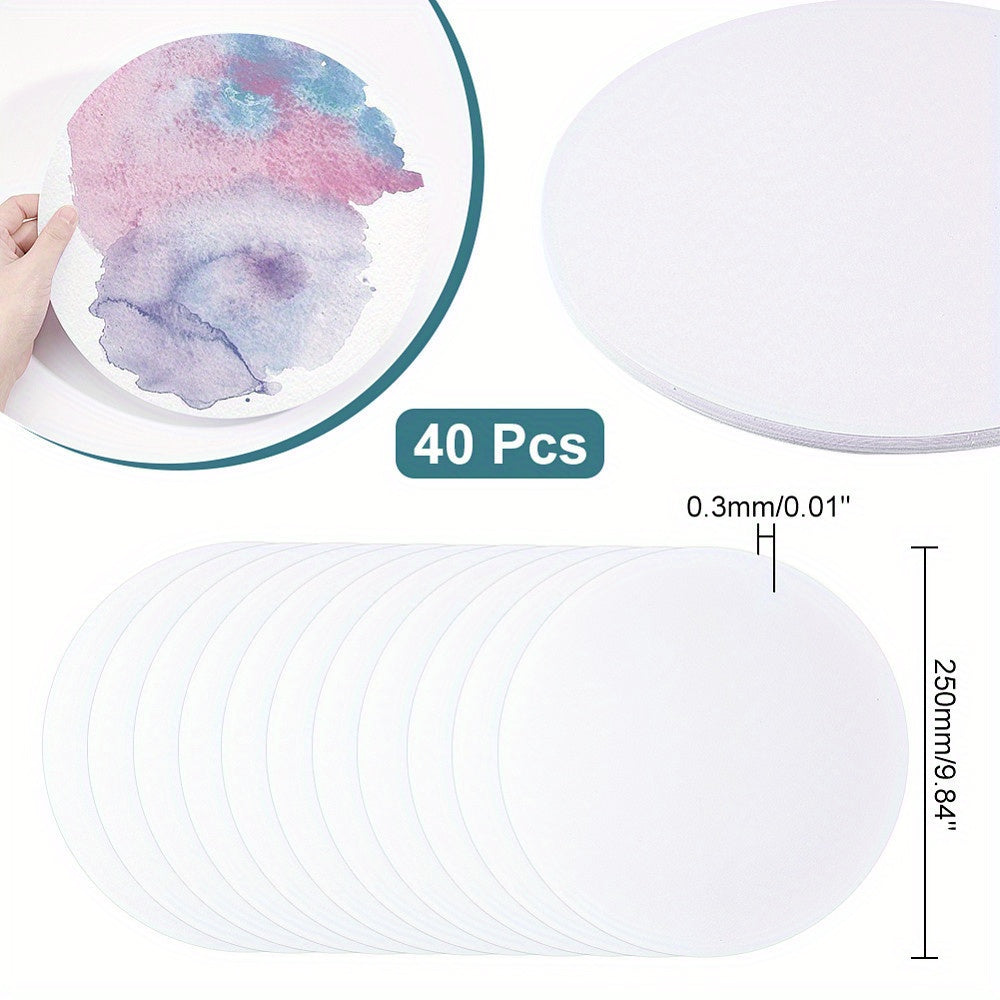 40pcs Calligraphy Paper 24" Diameter Ultra Thin Round Art & Craft Supplies