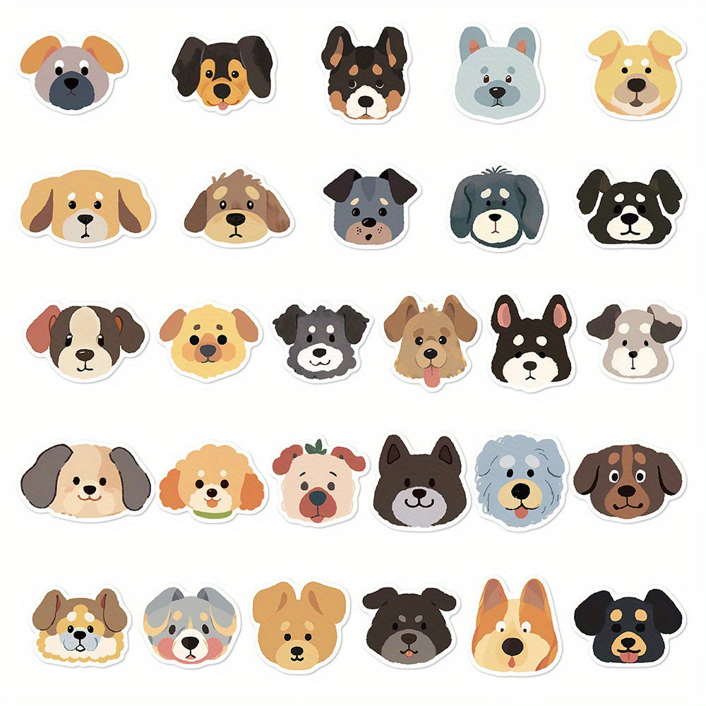55pcs Dog Meme Sticker Pack Waterproof Cartoon Decals for DIY Projects