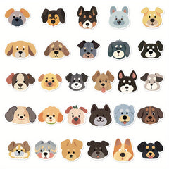 55pcs Dog Meme Sticker Pack Waterproof Cartoon Decals for DIY Projects