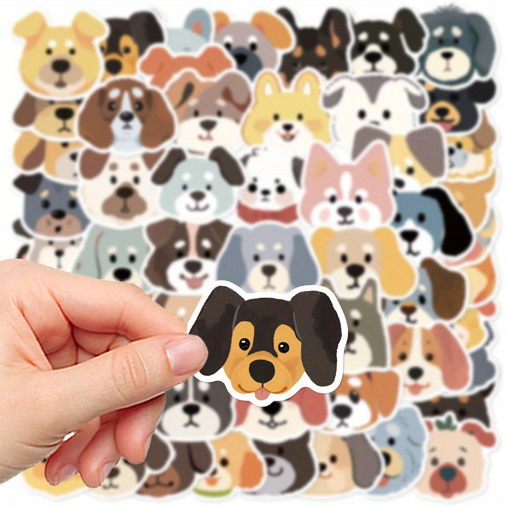 55pcs Dog Meme Sticker Pack Waterproof Cartoon Decals for DIY Projects