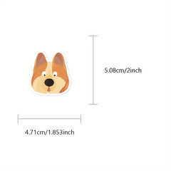 55pcs Dog Meme Sticker Pack Waterproof Cartoon Decals for DIY Projects