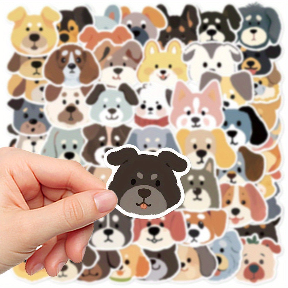55pcs Dog Meme Sticker Pack Waterproof Cartoon Decals for DIY Projects