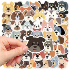 55pcs Dog Meme Sticker Pack Waterproof Cartoon Decals for DIY Projects