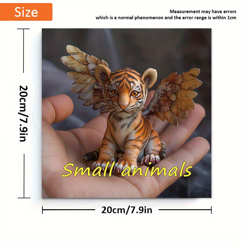 Hand Painted Small Animals Coloring Book - 22 Pages of Detailed Designs