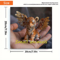 Hand Painted Small Animals Coloring Book - 22 Pages of Detailed Designs
