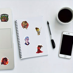 128pcs Baldur's Gate Character Stickers for Laptops
