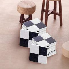 27pcs Mosaic Floor Tiles Set for Dollhouses & Home Decor