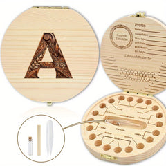 Personalized Wooden Tooth Keepsake Box for Memento Storage