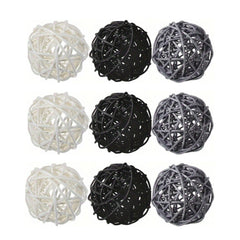 15pcs Wooden Rattan Ball Set for Home Decor and DIY Pet Toy