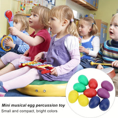 Colorful Plastic Sand Egg Shaker Musical Toy for Youngsters Random Selection