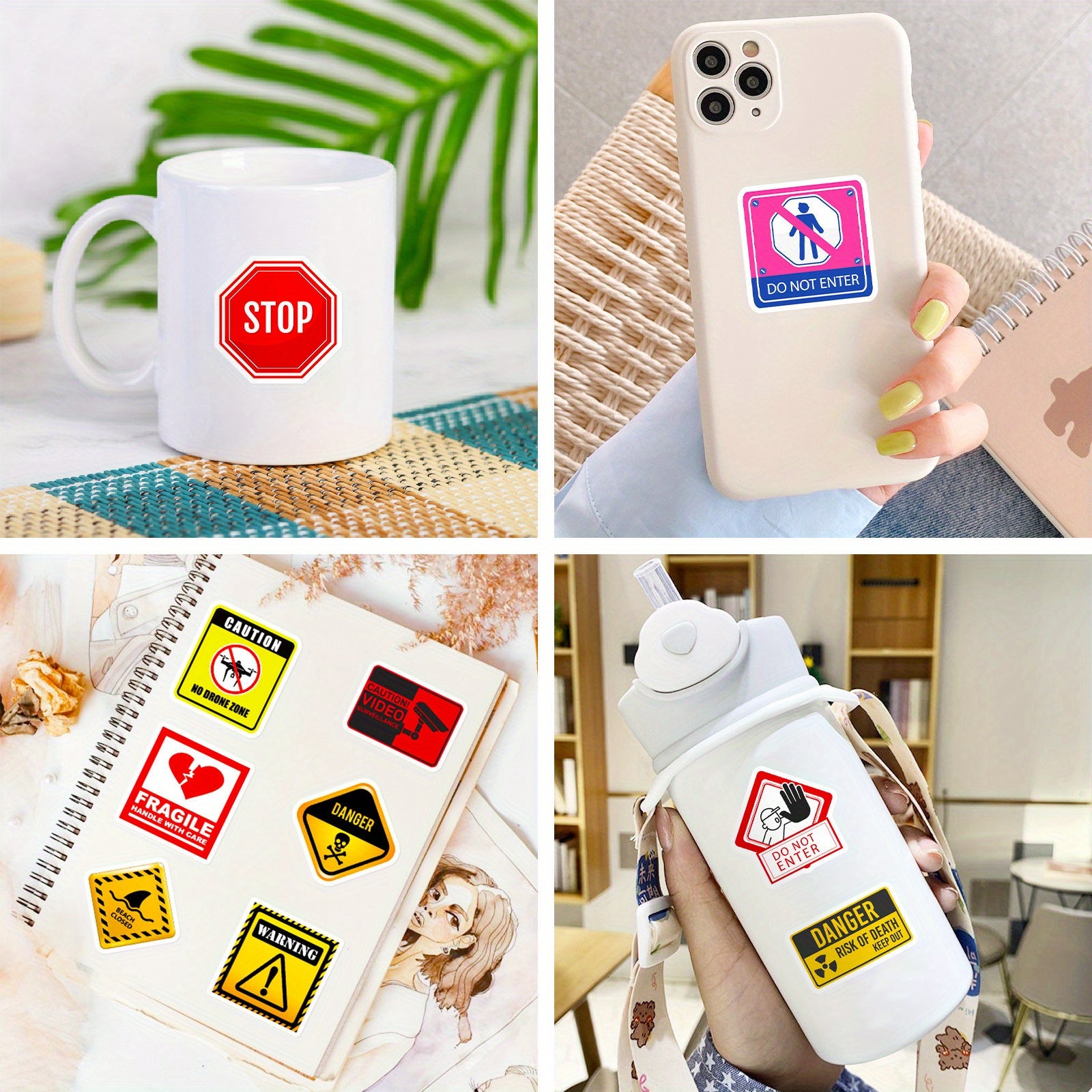 100pcs Waterproof Sticker Pack - Funny Cartoon Designs
