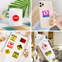 100pcs Waterproof Sticker Pack - Funny Cartoon Designs