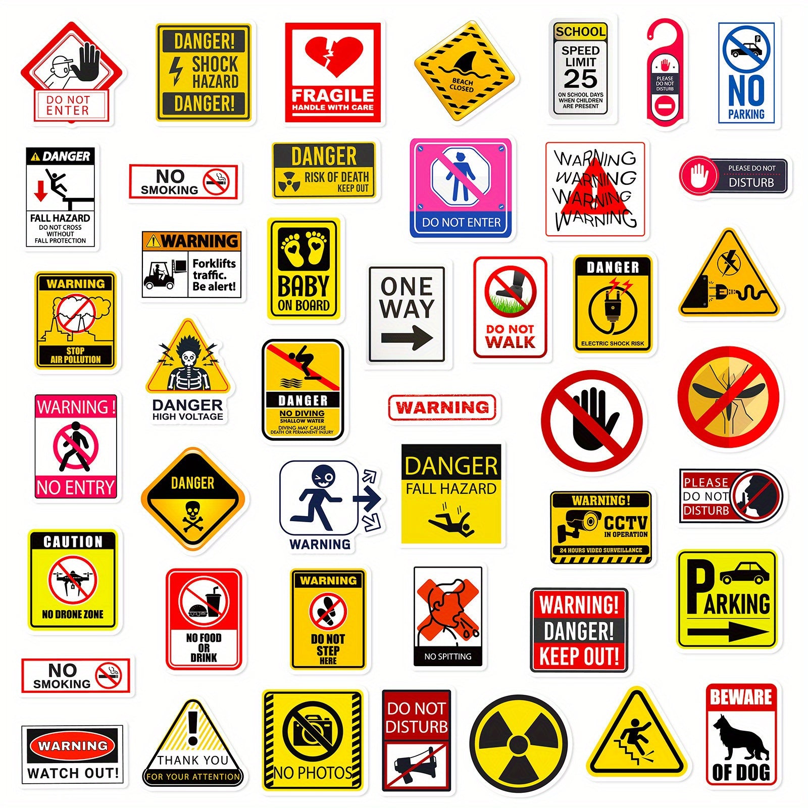 100pcs Waterproof Sticker Pack - Funny Cartoon Designs