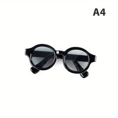 2pcs Dollhouse Glasses Stylish Green Eyewear w/ Cases Accessories for Dolls