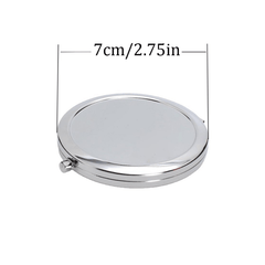 Personalized Wedding Pocket Compact Mirror Custom Name Engraved Bridesmaid Gift