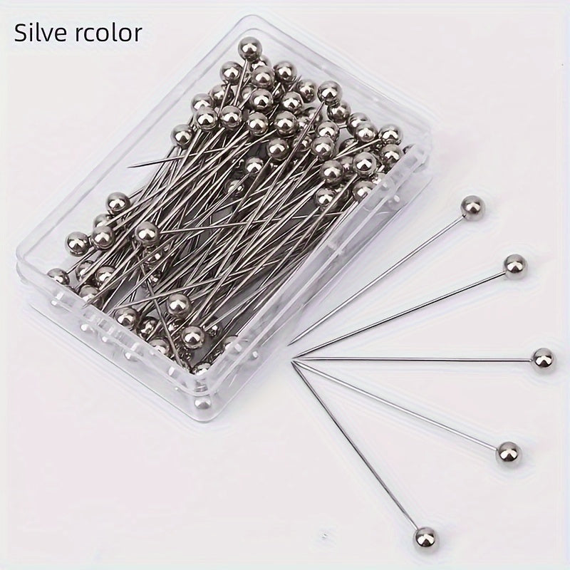 100 Metal 4 Positioning Needles Sewing Jewelry DIY Fixed Sewing Needles