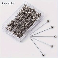 100 Metal 4 Positioning Needles Sewing Jewelry DIY Fixed Sewing Needles