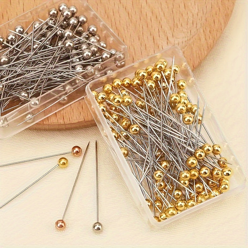100 Metal 4 Positioning Needles Sewing Jewelry DIY Fixed Sewing Needles
