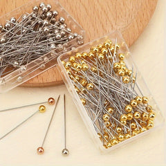 100 Metal 4 Positioning Needles Sewing Jewelry DIY Fixed Sewing Needles