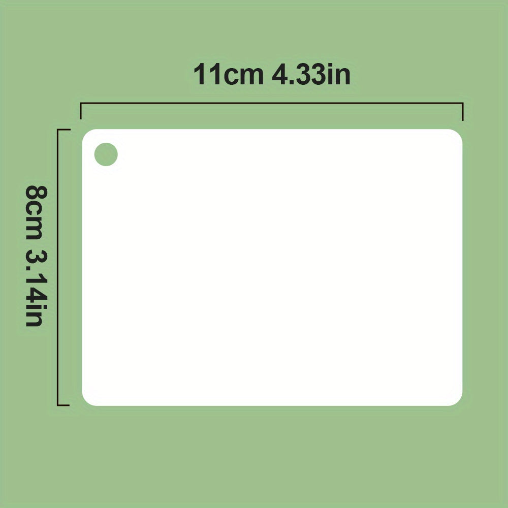 20pcs Double Sided Blank Flash Cards Dry Erase Waterproof Glossy Finish
