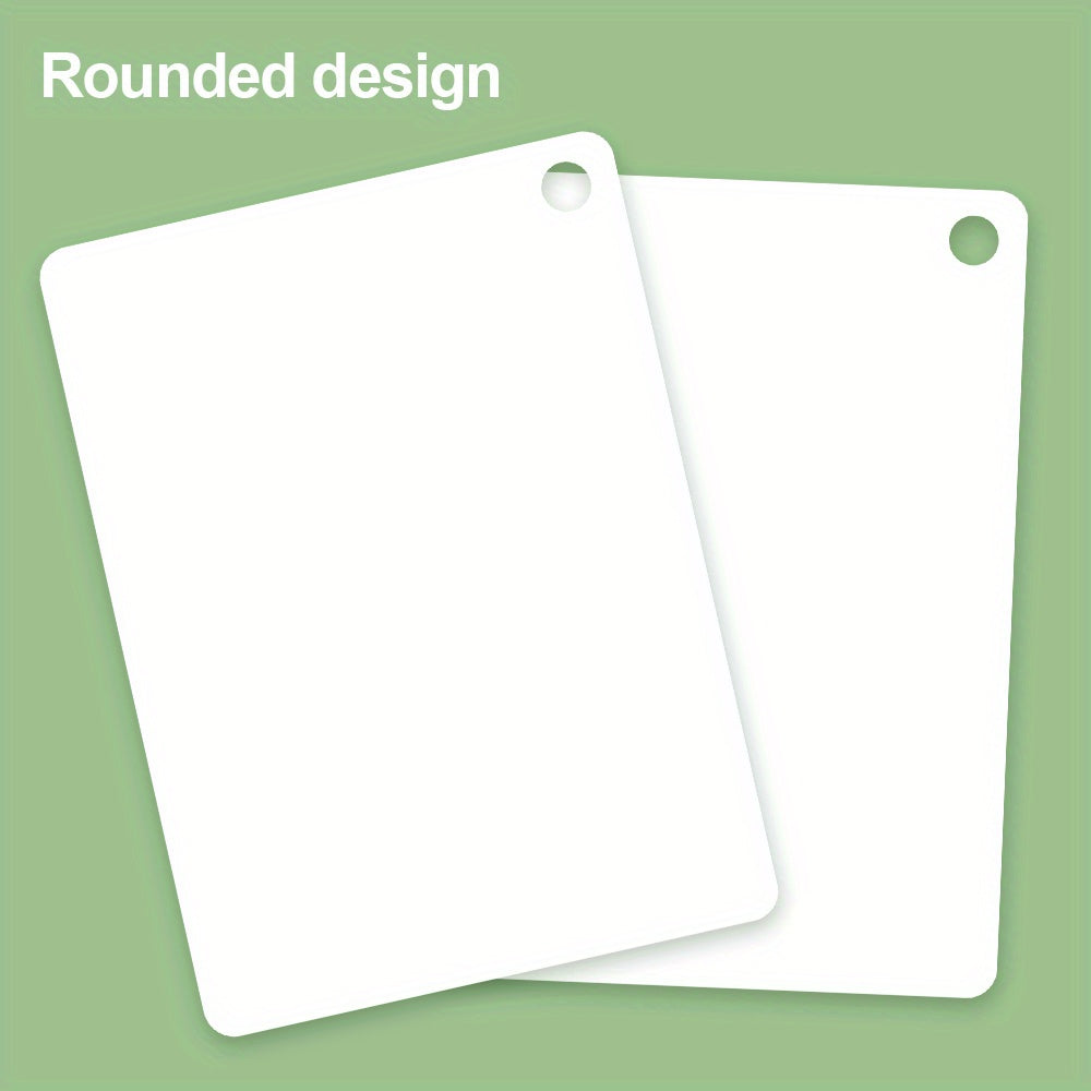 20pcs Double Sided Blank Flash Cards Dry Erase Waterproof Glossy Finish
