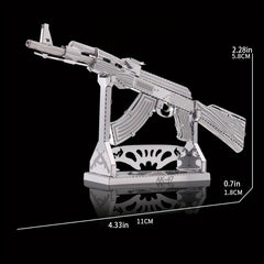 Steel 3D Puzzle Kit DIY Laser Cut Jigsaw Model Novelty Toy