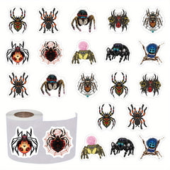 500pcs Spider Insect Sticker Pack - Water Bottles Laptop Decals