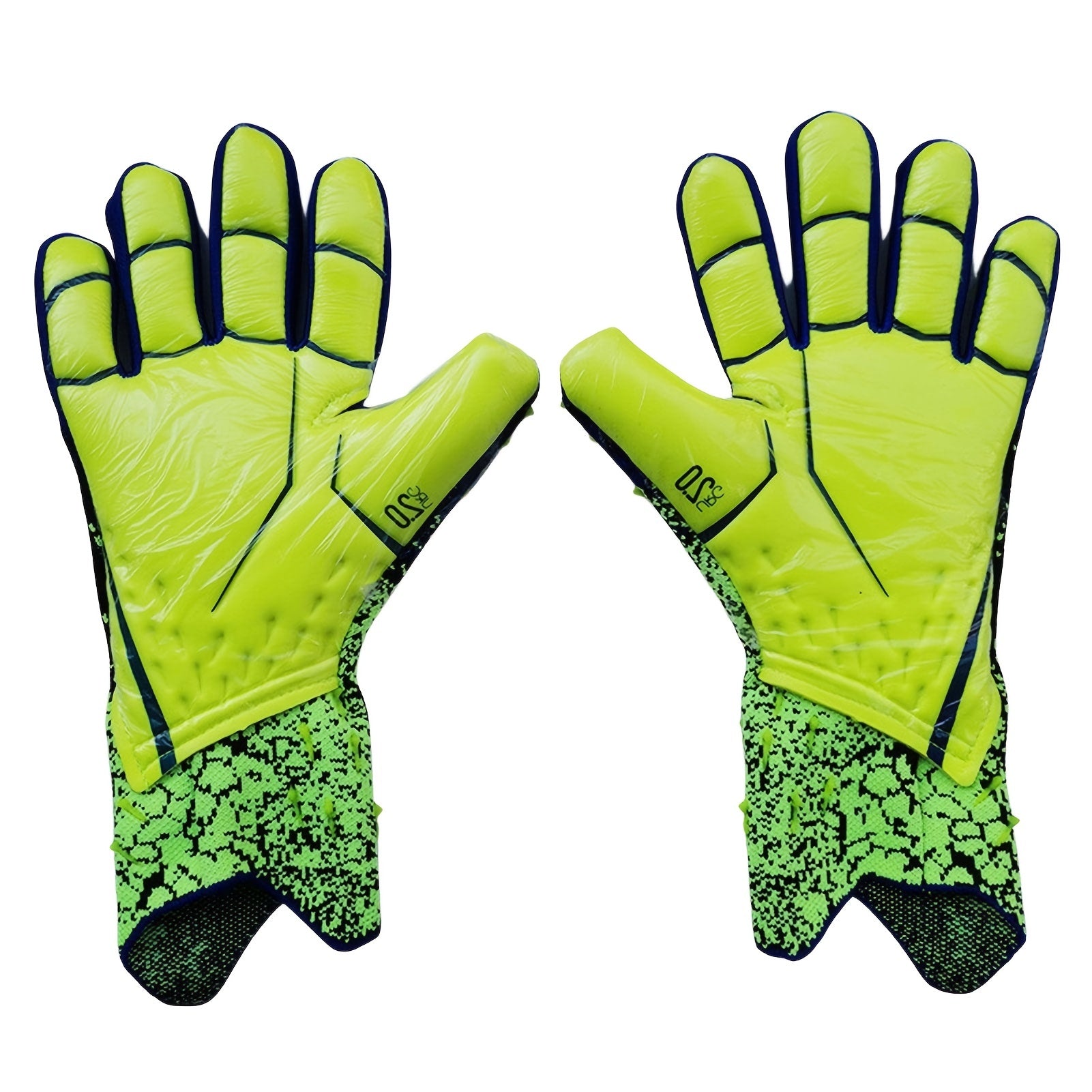 Pro Soccer Goalkeeper Gloves Breathable Comfortable Durable Green