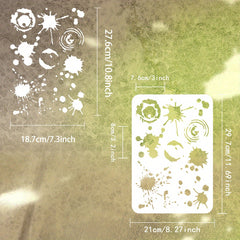 Reusable PVC Graffiti Stencil 29x21cm for DIY Art on Wood & Wall