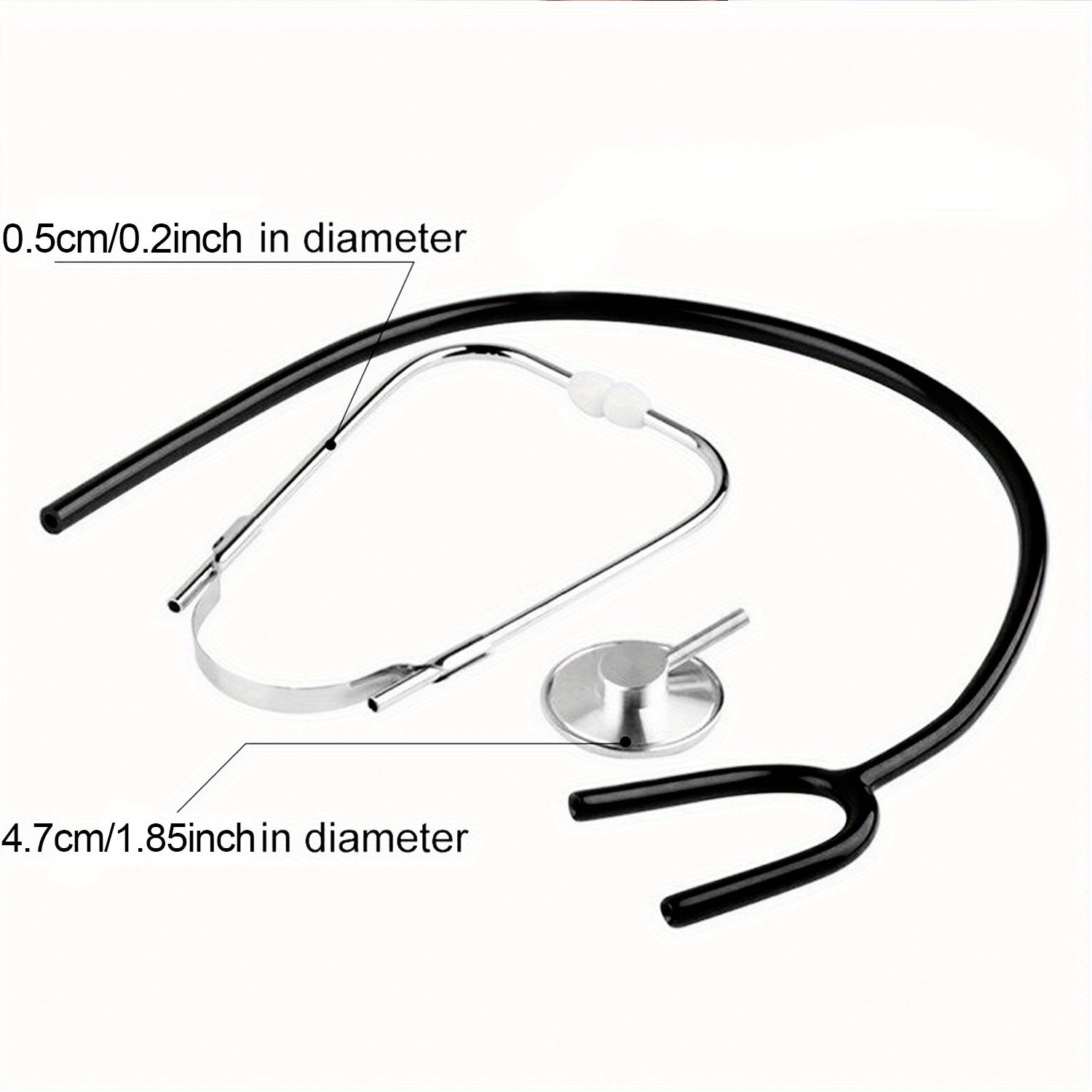 Stethoscope Toy Doctor's Tool Family Game Pink Plastic Metallic Accents