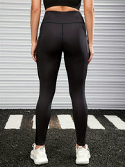 High Waisted Yoga Leggings Breathable Mesh Hip Lifting Sports Pants