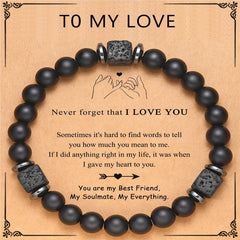 Adjustable Beaded Bracelet for Men Fashionable Stretch Band Ideal Gift