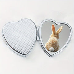 Heart Shaped Rabbit Pattern Compact Pill Case Mini Vitamins Storage Box