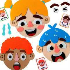 Colorful Emotion Learning Games with Face Cards for Kids