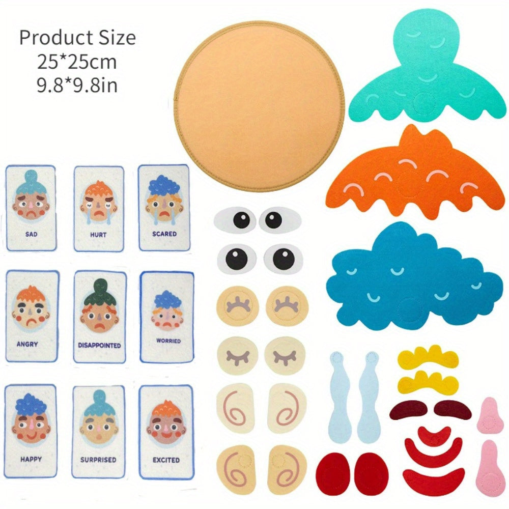 Colorful Emotion Learning Games with Face Cards for Kids