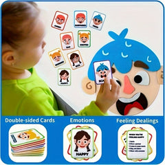 Colorful Emotion Learning Games with Face Cards for Kids