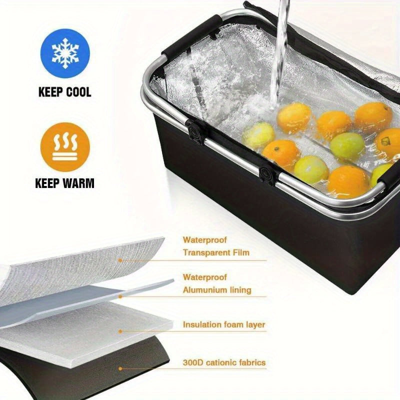 Insulated Cooler Bag Leak Proof Thermal Lunch Tote for Picnic Camping