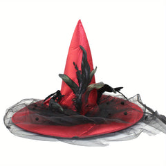 Feather Wizard Hats with Tulle Carnival Costume
