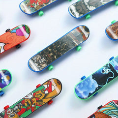 6 Pcs Mini Finger Skateboards Fun Toys for Kids Parties Halloween Christmas