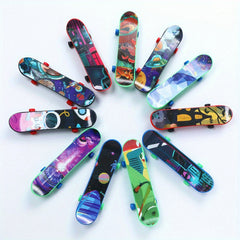 6 Pcs Mini Finger Skateboards Fun Toys for Kids Parties Halloween Christmas