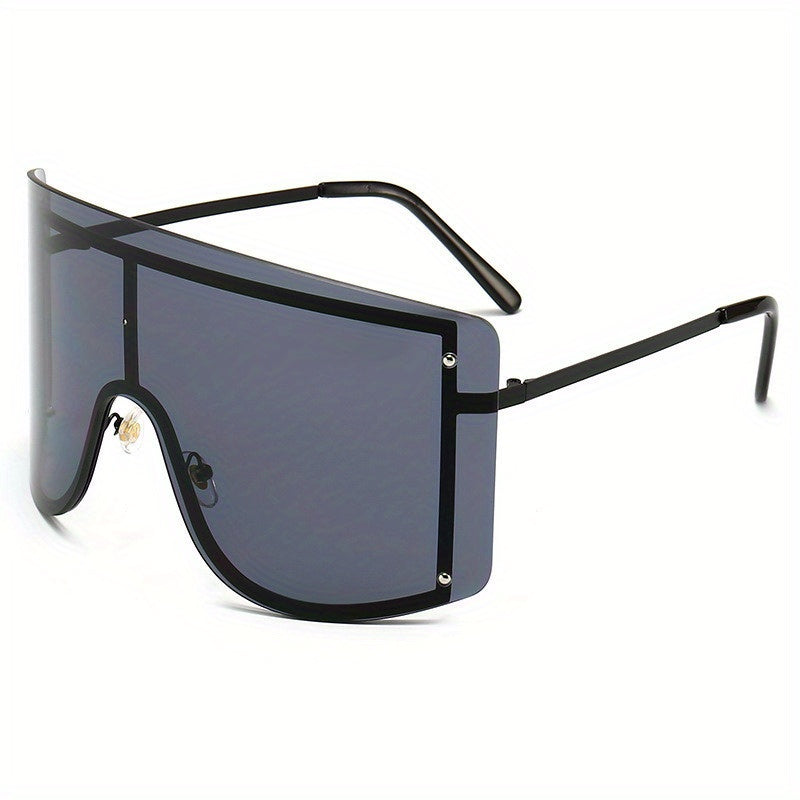Oversized Gradient UV400 Sunglasses Anti Glare Shield