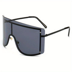 Oversized Gradient UV400 Sunglasses Anti Glare Shield