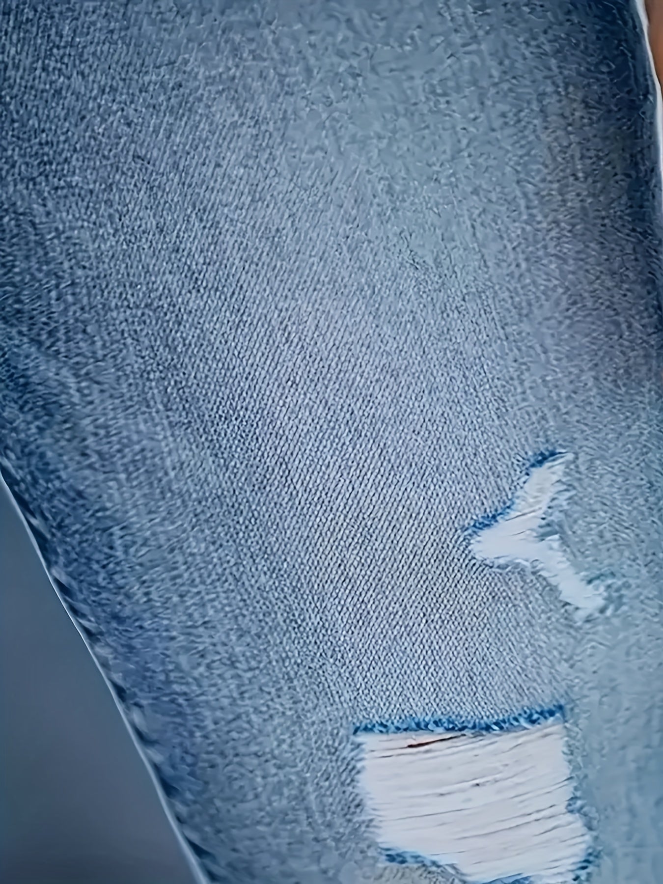  Women's Washed Ripped Stretch Jeans