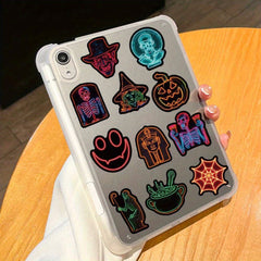 50pcs Neon Halloween Cartoon Stickers for Water Bottles Skateboards
