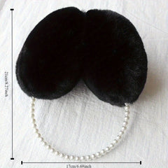 Women's Winter Plush Earmuffs Simulated Pearl Earmuffs