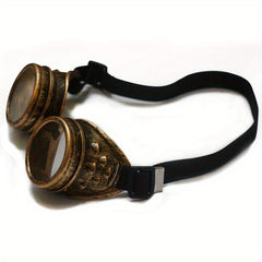 Steampunk Goggles Retro Round Glasses for Cosplay & Halloween