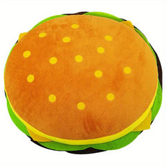 Hamburger Plush Toy Soft Polyester Mixed Yellow Colors Perfect for Winter