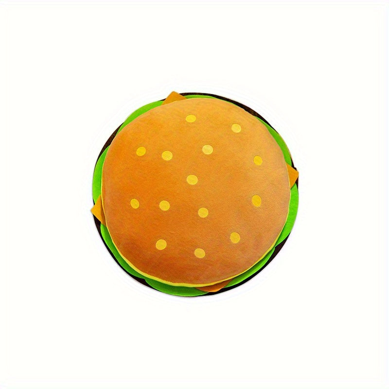 Hamburger Plush Toy Soft Polyester Mixed Yellow Colors Perfect for Winter