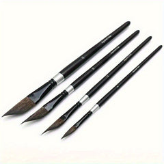 Professional Squirrel Hair Watercolor Brush with Ergonomic Handle